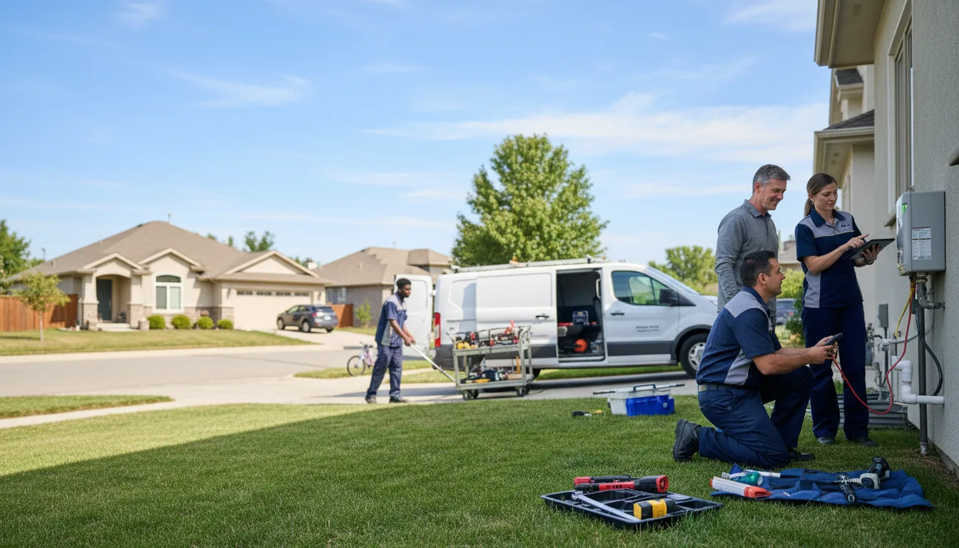 Tankless water heater service in Burr Oak, KS